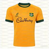 Australija Regbio Džersis Kvėpuojantis Treniruočių Futbolo Marškinėlis Kangaroos Wallabies Retro Trumpomis Rankovėmis Vienodas Gerbėjams Šeimos Atitikimas XL