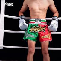 Boxing Shorts Men Women Muay Thai Training Fight Gear Dual-Tone Athletic Short Pants Sportswear XS brown