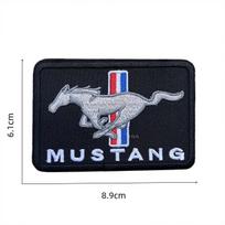 Siuvinėjamos aplikacijos Punk Rock drabužių ženkleliai Lipdukai Kuprinės lipdukai Ford Mustang Shelby Fiesta Edge Mondeo Kuga F150 Hot melt adhesive black
