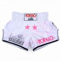YOKKAO Autentiški Muay Thai Šortai Vyrams Moterims Bokso MMA Kickbokso Treniruočių Kovos Unisex Sportiniai Balti M