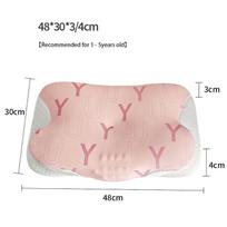 Vaikų atminties putų pagalvė 3D zonuota ergonomiška kaklo atrama vaikų stuburo apsaugai lėtai atšokanti ortopedinė miegui 48*30*3/4cm(For 1 - 5Y)