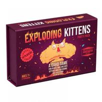 Exploding Kittens kortų žaidimas, pilna kolekcija su keliais papildymais, vakarėlio stalo žaidimas suaugusiems, šeimos vakaro dovana music