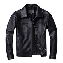 Laisvalaikio vyriška odinė striukė Genuime karvės odos Slim Fit Juoda ruda Vyriška odinė striukė Vyriška striukė Rudeninis paltas Vyriški drabužiai XXXL juoda