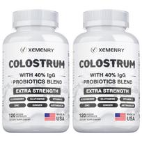 Colostrum Capsules 120 Count 40% IgG — Immune Support, Gut Health Support, Daily Wellness 120*2