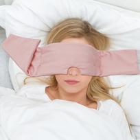Weighted Eye Mask for Sleeping Soft Blackout Gravity Sleep Mask Gentle Pressure Eyes Cover with Adjustable Elastic for Men Women beige