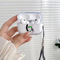 Anime Ulquiorra Cifer Skaidrus TPU dėklas Airpods Pro 2 1 3, minkštas silikoninis dangtelis Air Pods4 1/2/3Ausinių dangtelis for Airpods Pro3