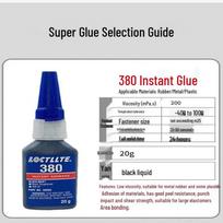 480 Juodi Universaliai Greitai Džiūstantys Klijai Metalui, Plastikui, Elektronikai, Gumai Strong Black Glue 380-20g (with dropper) gray