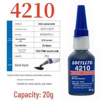 480 Juodi Universaliai Greitai Džiūstantys Klijai Metalui, Plastikui, Elektronikai, Gumai Strong Black Glue 4210-20g (with dropper)