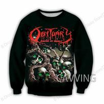Vyriški ilgomis rankovėmis marškinėliai Nauji Roko Grupės Obituary Marškinėliai Vyrams Moterims Madingi Viršutiniai Drabužiai T-shirt'ai Vintage Marškinėliai Sunkiojo Metalo 5XL gray