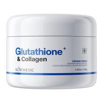 KORMESIC Glutathione Collagen Body & Facial Cleanser with English Packaging Glutathione Collagen Face Cream gray