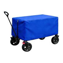 Waterproof Wagon Protective Cover Rectangle Camping Cart Dust Cover Folding Cart Cover  for Home mėlyna