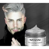 Hair Wax Styling Pomade Transformation Dye 8 Colors 120g Silver 120g 1 pcs white