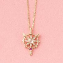Anime Cardcaptor Sakura karoliai pakabukas 25-ojo jubiliejaus korta Captor 925 Sterling Sidabro papuošalai Moterų mergaičių Cosplay Rekvizitai Dovanos beige