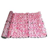 50×50 cm lapų tvora Ivy Privatus ekranas Balkonas Privatumas Sodo lapai Tvora Dirbtinė gyvatvorė Obuolių lapų lauko tvoros apdaila pink