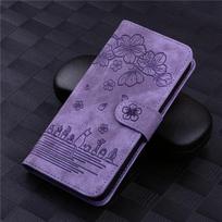 Prabangus odinis atverčiamas dėklas-piniginė telefonui Iphone 14 13 Pro Max 11 12 Mini Xr X Xs Max 7 8 Plus 6s Se 2020 su magnetiniu laikikliu For iPhone 11Pro MAX violetinė