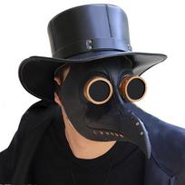 Helovino Cosplay Kaukė Karnavalinė Steampunk Plagės Snapas Helovino Šventės Kaukė Galvos Apdangalas Unisex Odinė Kaukė Varnos Formos Veidas style 16
