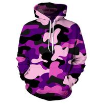 Violetinė laisvalaikio džemperis, vyriškas kamufliažinis džemperis Groot sportinis kostiumas. 4XL black