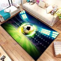 3D futbolo futbolo paveikslėlių kilimėlis Lfutbolo lauko spausdinimo kilimėliai miegamajam Svetainės kilimėlis Namų įėjimo durų kilimėlis Vaikų kambario kilimėlis 80cm x 120cm