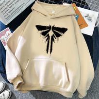 Žaidimas The Last of Us Spaudinys Ruduo Unisex/Moteriškas Medvilninis Laisvalaikio Didelio Dydžio Puloveris Populiarus Džemperis Mada Unisex Drabužiai M beige