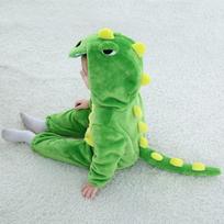 Kūdikių šliaužtinukai Kigurumi Animal Leopard, Hasky, Giraffe cosplay Su gobtuvu Šiltos pižamos mažiems berniukams Mergaitėms Drabužiai Naujagimiams Miego drabužiai pižamos drabužiai 80 green