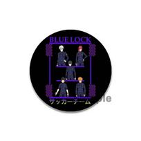 32/44/58MM Blue Lock Apvalus Skardos Ženkliukas Sagė Įsegamas Ženkliukas Aksesuaras Gerbėjų Dovana Animacinio Filmo Personažas Bachira Meguru Seishiro Nagi Reo Mikage 44mm