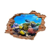 3D tilto grindų / sienų lipdukas Nuimamas freskos lipdukas Vinilo menas Svetainės dekoras blue