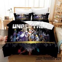 3D Spausdintas Undertale Žaidimas Frisk Sans Papyrus Patalynės Komplektas Berniukams Mergaitėms Dvynių Karalienės Dydžio Antklodės Užvalkalas Pagalvės Užvalkalas Lovai Vaikams Suaugusiems 70x133cm 2pcs