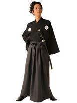 Japonijos įkvėptas Bushido Kendo Kimono ir Hakama Rinkinys One Size black