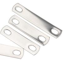 304 nerūdijančio plieno U formos pertvaros plokštės spaustukas su kvadratine tarpine M8*34-M8*42 (Galvanized) white