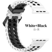 Dvipusė vandenyno spalvos juosta Apple Watch Ultra 2 Juosta 49mm 46mm 45mm 44mm 42mm Sportinis silikoninis apyrankė iWatch serijos 10 9 8 7 6 SE juosta 44mm 45mm 49mm gray