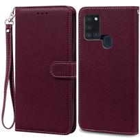 A21S dėklas Samsung Galaxy A21S dėklas Piniginė Odinis atverčiamas dėklas Samsung A21S dėklas A 21s A217F Minkštas silikoninis dangtelis Fundas For Samsung A21S