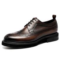 Madingi Rankų Darbo Odiniai Batai Vyrams Vasariniai Nauji Brogues Išraižyti Verslo Proginiai Batai Vyriški Juodi Laisvalaikio Padidinti Britiški Raišteliais Susiaučiami Oxfords 38 kava