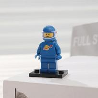 Kosmoso astronautas Vaikų švietimo surinkimo minifigūrėlės žaislai mėlyna