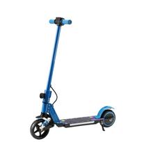 Simate S5 lengvas sulankstomas vaikiškas elektrinis paspirtukas 130W variklis 14KM/h saugus greitis 70KG apkrova lauko žaidimams E-paspirtukas tamsiai mėlyna spalva
