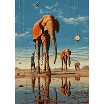 Siurrealizmas Salvadoras Dali Meno kūriniai Siurrealus Laikinasis Paradoksas Plakatas Drobės Tapyba Sienų Menas Spaudiniai Paveikslas Kambariui Namų Dekorui 30X40cm No Framed