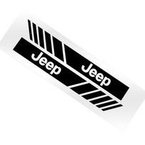 2 vnt. Automobilio juostų lipdukai Galinio vaizdo veidrodėlio atspindintys vinilo lipdukai Dekoracija Jeep Patriot Liberty Renegade Compass Grand Cherokee Wrangler juoda