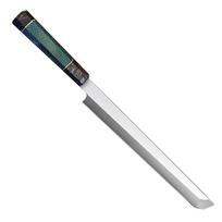 Sashimi peilis vienpusiu ašmeniu 10Cr15MoV plienas Šefo kirvis Žuvies pjaustytuvas Mėsos, kumpio, suši Japonijos virtuvinis peilis Maisto gaminimo įrankiai 27cm Blade