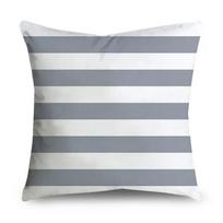 Namų dekoras Pilka juostelė Geometrinis pagalvės užvalkalas Sofos užvalkalas Miegamojo sofos pagalvės užvalkalas 16x16Inch white