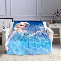 Disney Frozen Elsa Princess Blanket for Sofa King Size Cute Soft Flannel Throw Fluffy Bed Blanket New Born Winter Blanket Gift 30x40in