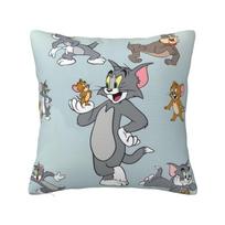 Individualus prabangus Disney animacijos Tom and Jerry pagalvės užvalkalas Poliesteris Amerikietiškas animacinis pagalvės užvalkalas Miegamojo dekoravimas 12x12Inch