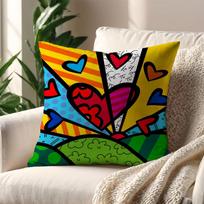 R-Romero Menas B-Britto iliustracija pagalvės užvalkalas Pagalvės užvalkalas Dekoras Kambarys Namai Sofa gyvenamasis Biuras Automobilis Nordic Paprastumas 18x18Inch yellow