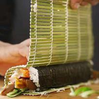 Sushi Rolling Curtain Scroll Mat DIY Nori Rice Rollers Bamboo Sushi Making Tools Kitchen Gadgets Cooking Accessories Sushi Spoon