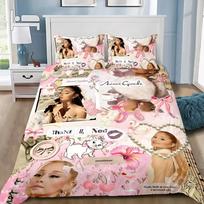 Dainininkės A-Ariana G-Grande Miegamojo Patalynės Komplektas Minkšti Modernūs Antklodės Patogus Vaikų Antklodės Užvalkalas Užvalkalas Ir Pagalvės Užvalkalas EU Single 135x200cm