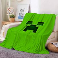 Animacinis Pikselių Žaidimas M-minecraft-s Antklodė Šilta Ir Minkšta Tinka Miegamajam Svetainei Sofa-lova Biurui Kelionėms Stovyklavimui 30x40in white