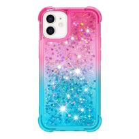 Skysto smėlio dėklas Apple iphone 11 12 Pro X XR XS Max, blizgučių, mirksėjimo, gradiento dėklas iphone 12 mini telefonui, dangtelis Fundas Coque iPhone XR pink