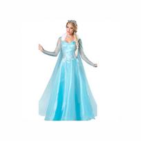 Helovino kostiumas Cosplay Anime Princesė Anna Elsa Suknelė Suaugusiųjų Suknelė Cosplay Kostiumas XXXL white