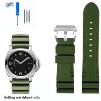 Minkšta silikoninė guminė laikrodžio apyrankė Panerai SUBMERSIBLE PAM 441 359 serijoms 22mm 24mm Vyriška laikrodžio apyrankė Oranžiniai laikrodžio priedai 22mm gray