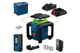 Rotacinis lazerinis nivelyras su imtuvu Bosch GRL18V-3-31G; 18 V; 1x4,0 Ah akum.