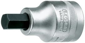 Galvutė su antgaliu Gedore 6181010; 1''; 17 mm; 90 mm