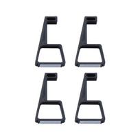 4PCS Flat-mounted Heighten Support Feet Cooling Legs Console Holder Bracket Stand black-For PS4 Pro-1 set